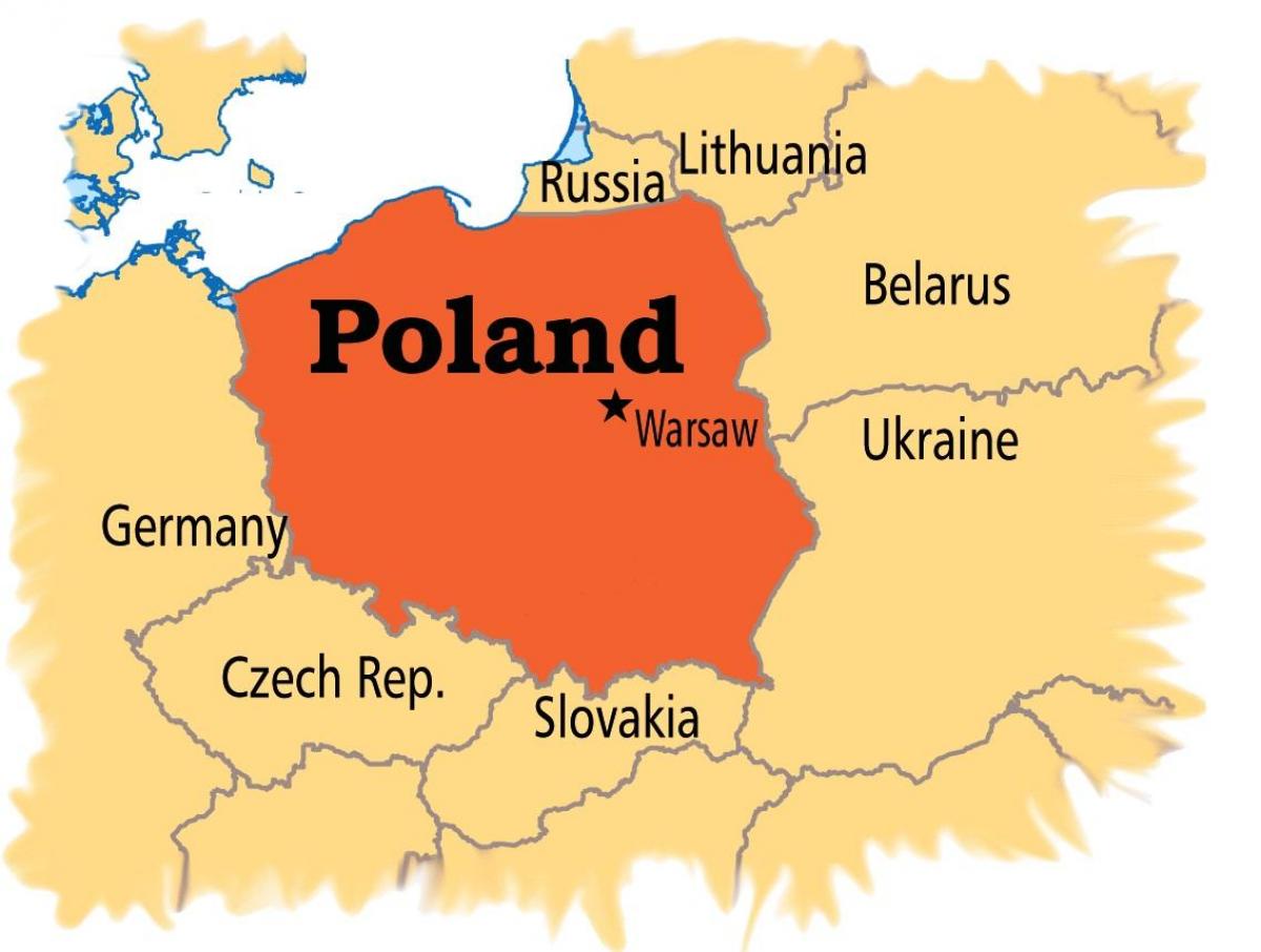Kartta Varsova-euroopassa