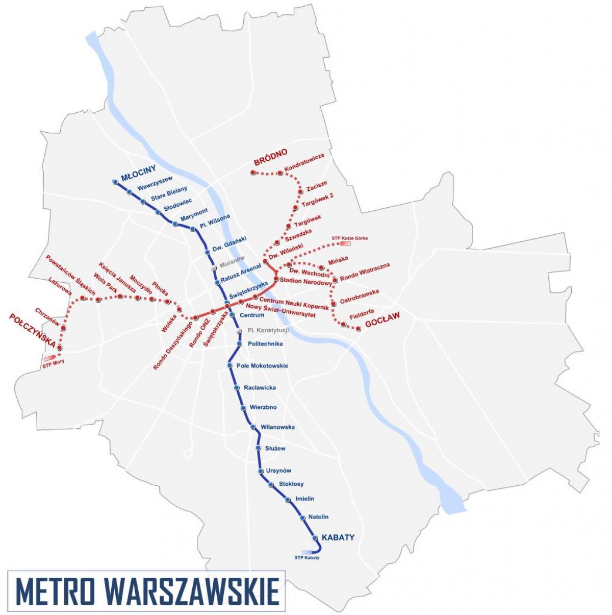 metro kartta Varsova