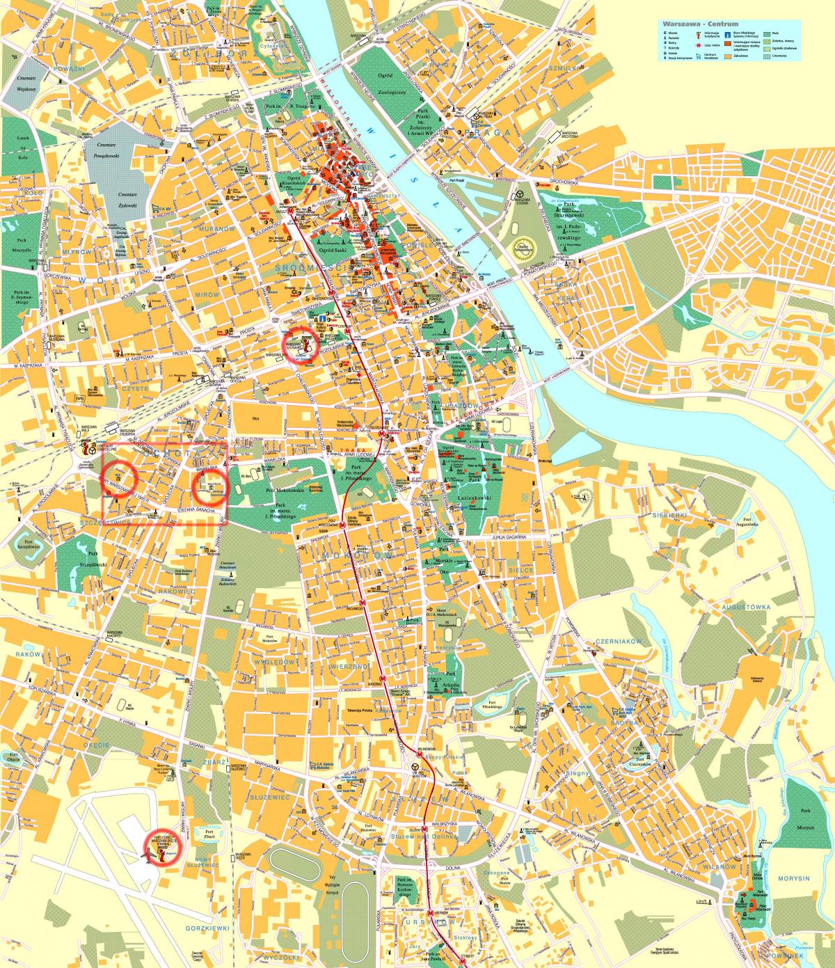 street map, Varsova, puola
