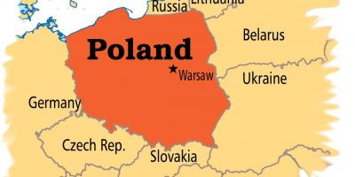 Puolan pääkaupunki kartta