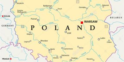 Varsovan sijainti maailman kartalla