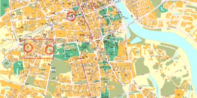 Street map, Varsova, puola
